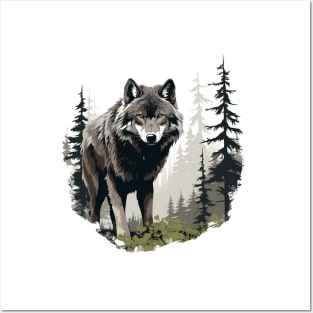 Grey Wolf Posters and Art